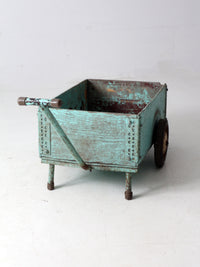 vintage wooden garden cart