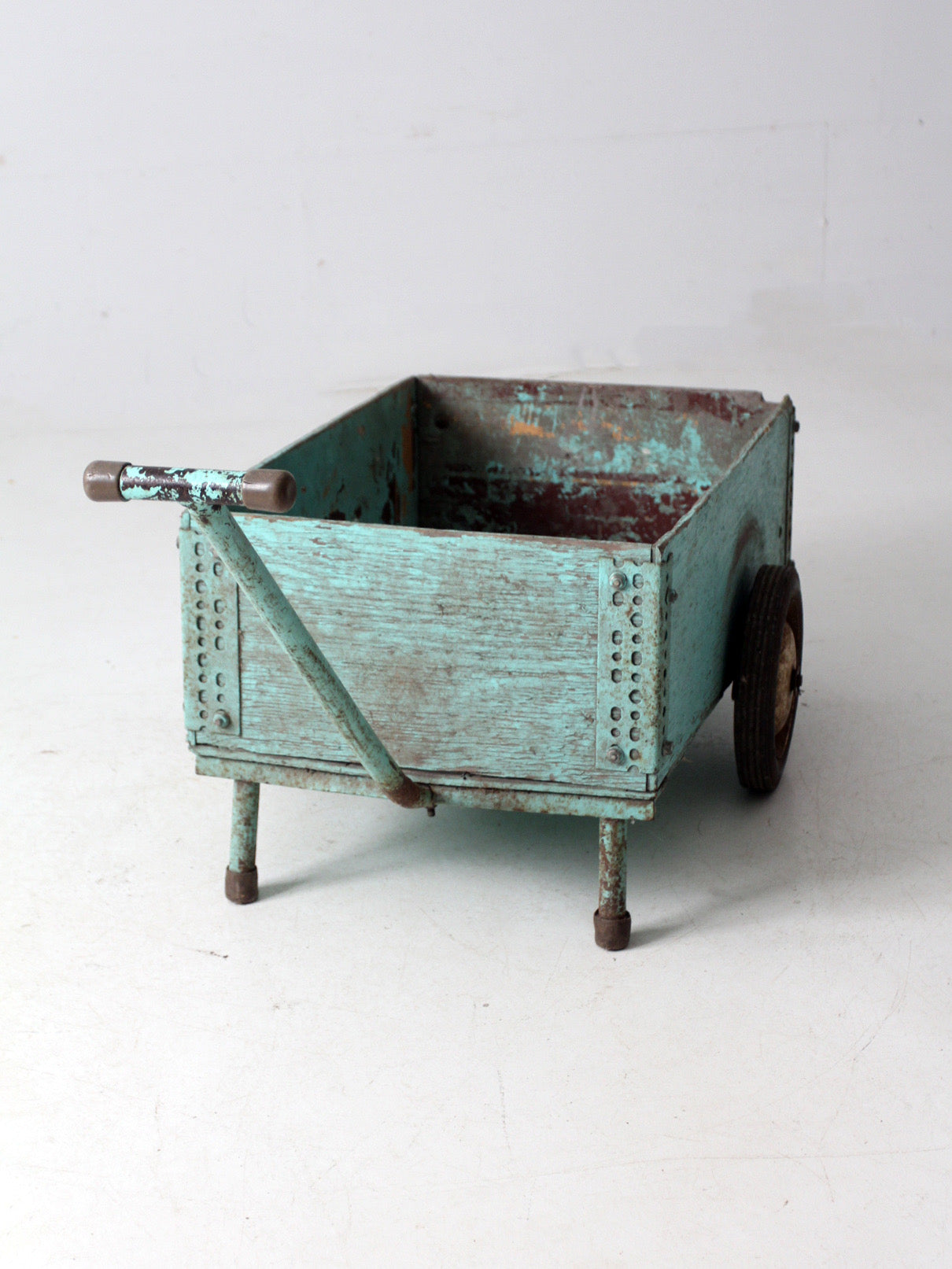 vintage wooden garden cart