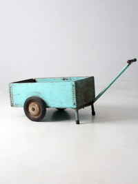 vintage wooden garden cart