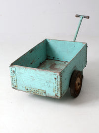 vintage wooden garden cart