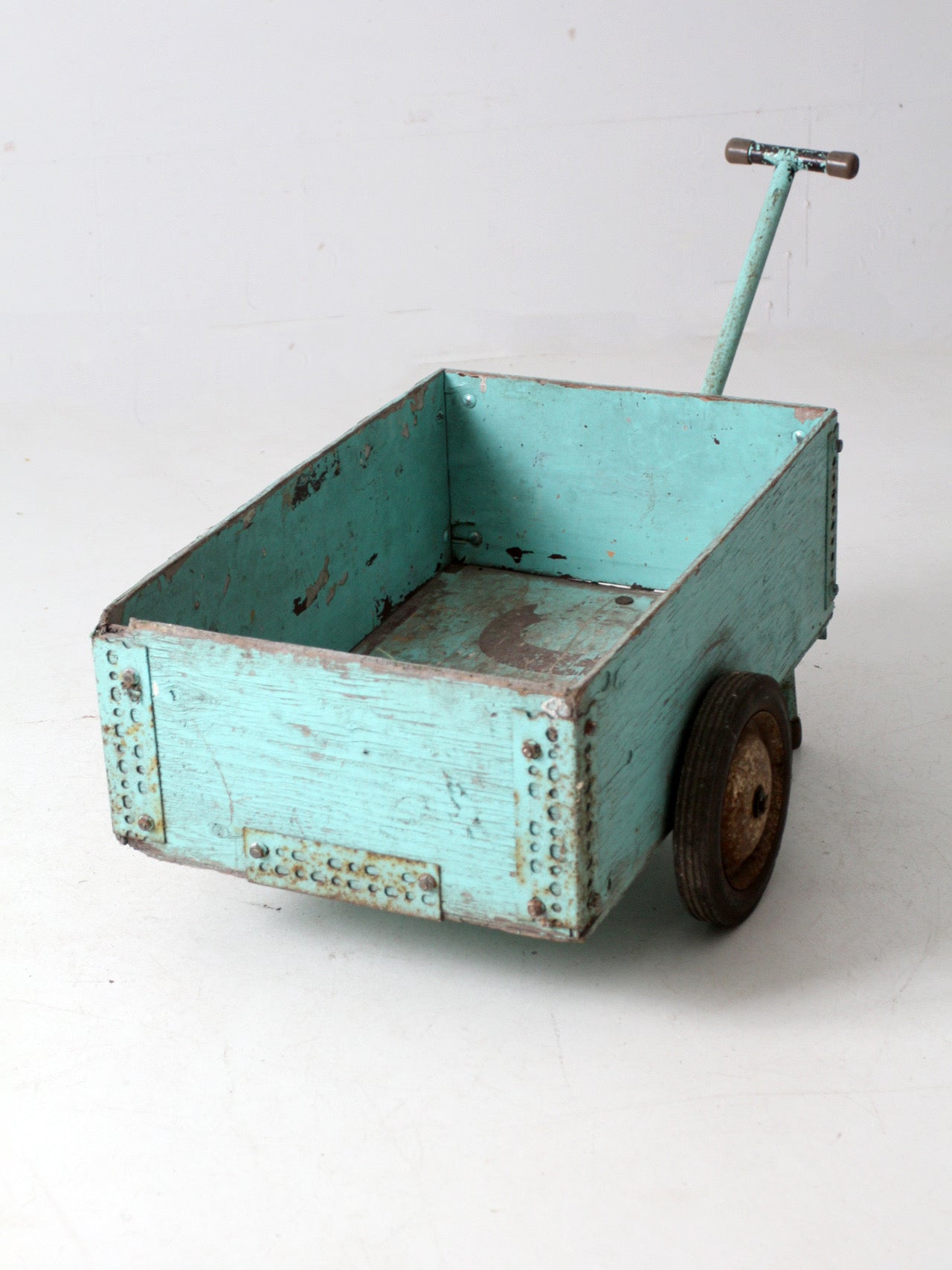 vintage wooden garden cart