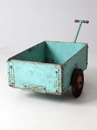 vintage wooden garden cart