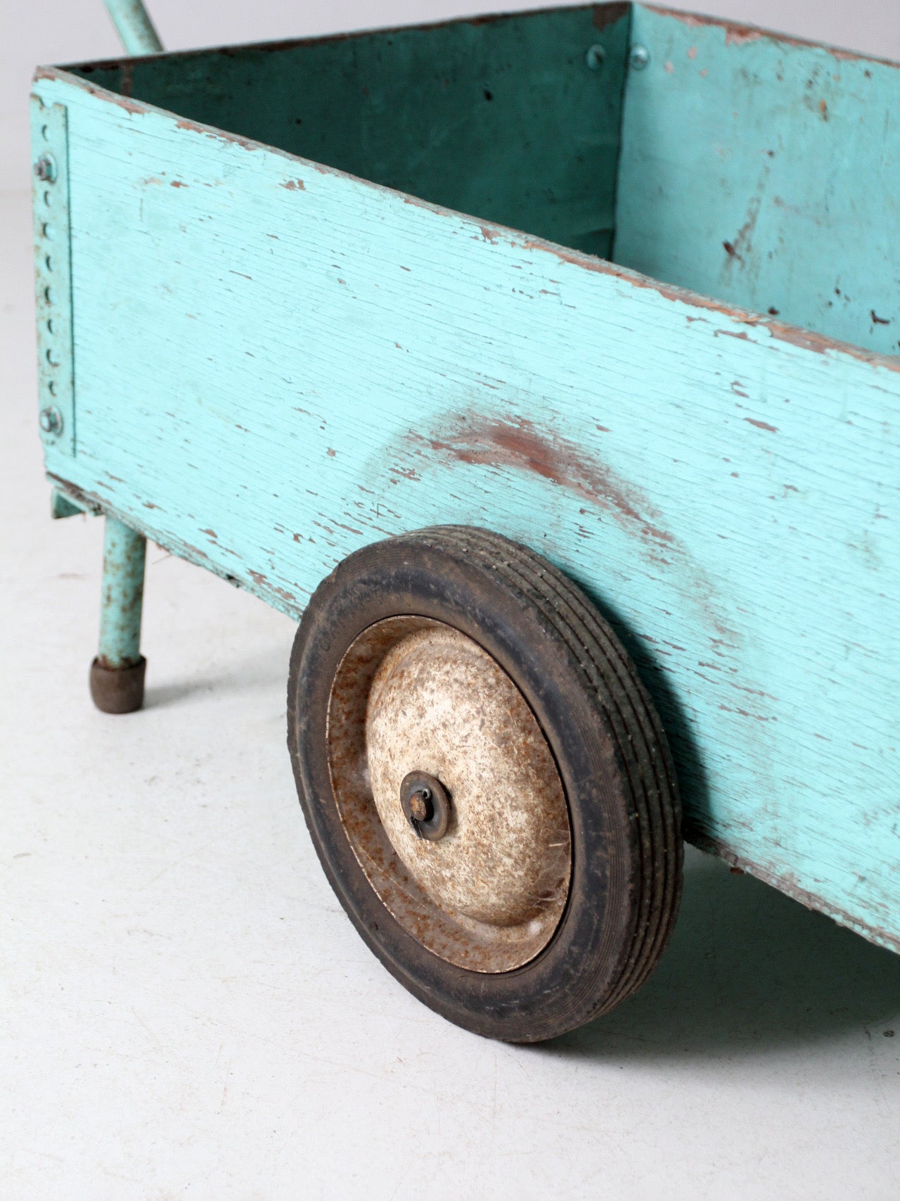 vintage wooden garden cart