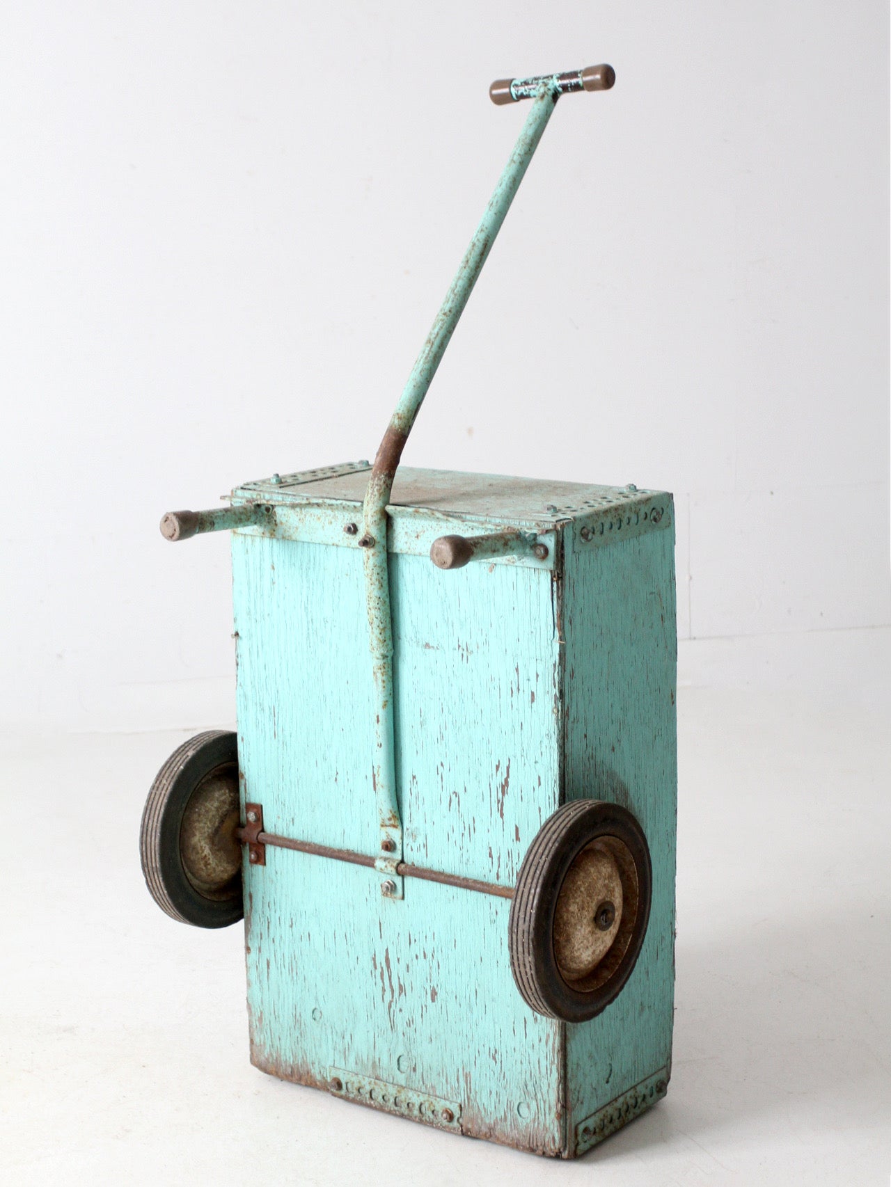 vintage wooden garden cart