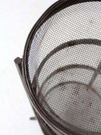 vintage metal mesh tiered stand