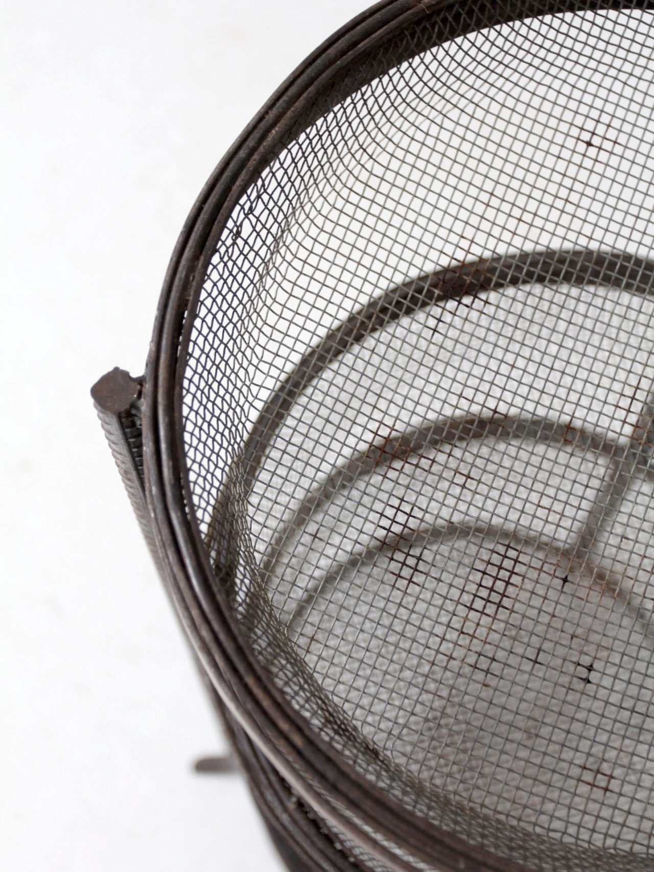 vintage metal mesh tiered stand