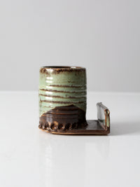 vintage studio pottery desk valet