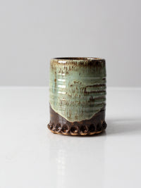 vintage studio pottery desk valet