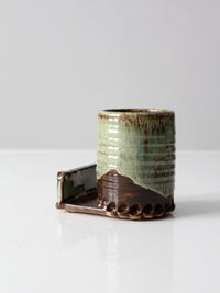 vintage studio pottery desk valet