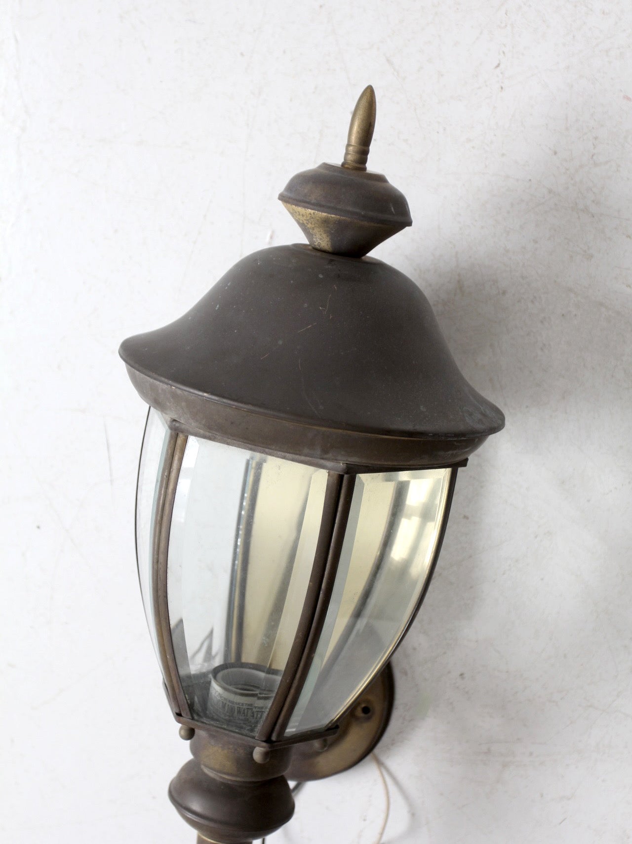 vintage outdoor wall sconces pair