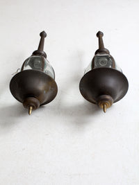 vintage outdoor wall sconces pair