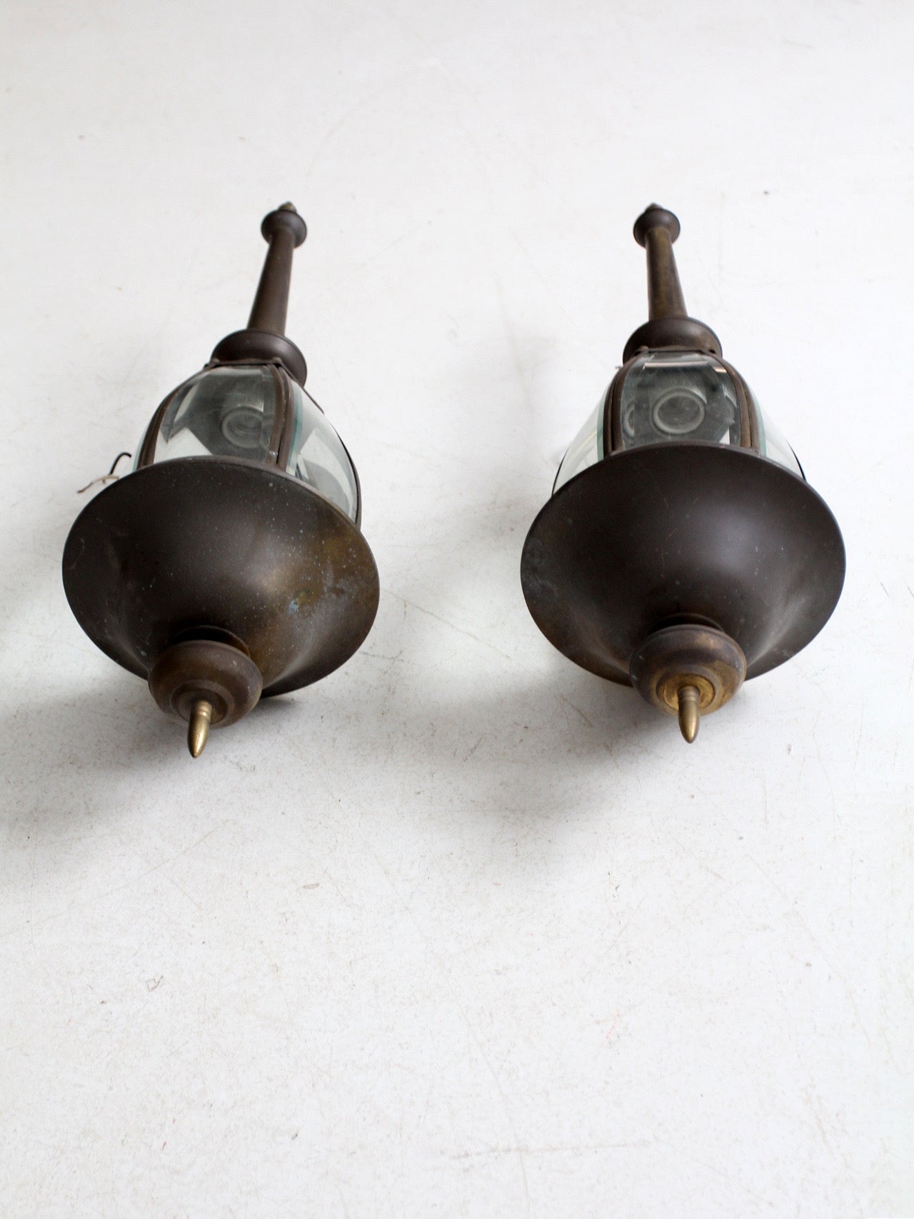 vintage outdoor wall sconces pair