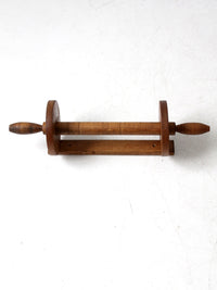 vintage wooden wall mount towel rack