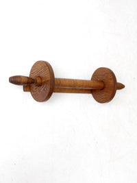 vintage wooden wall mount towel rack