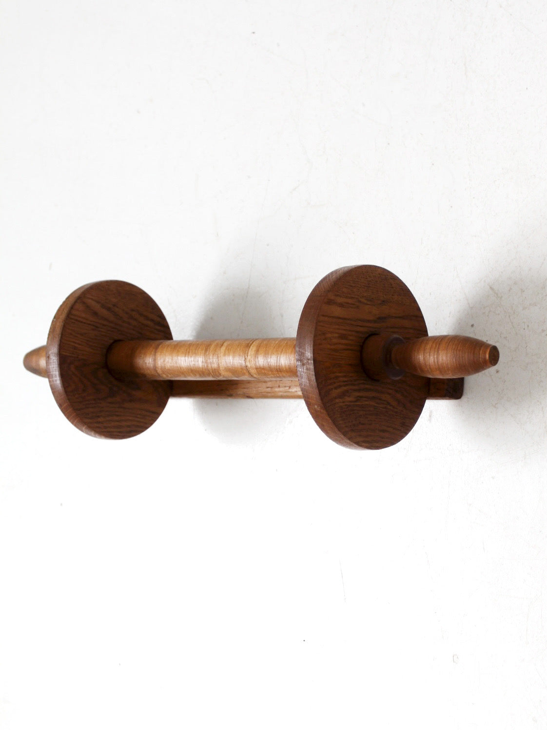 vintage wooden wall mount towel rack
