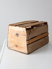 vintage handmade 4-H chicken carrier crate