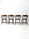 vintage Richardson Brothers Company oak dining chairs set of 4