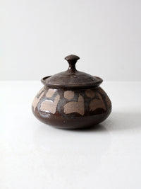 vintage studio pottery jar