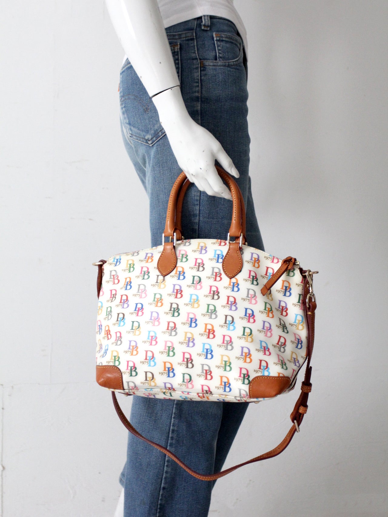 vintage Dooney & Bourke rainbow DB 1975 satchel bag