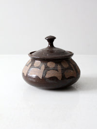 vintage studio pottery jar