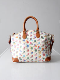 vintage Dooney & Bourke rainbow DB 1975 satchel bag