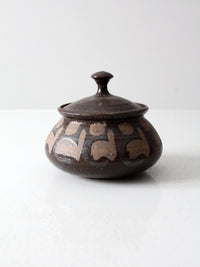 vintage studio pottery jar