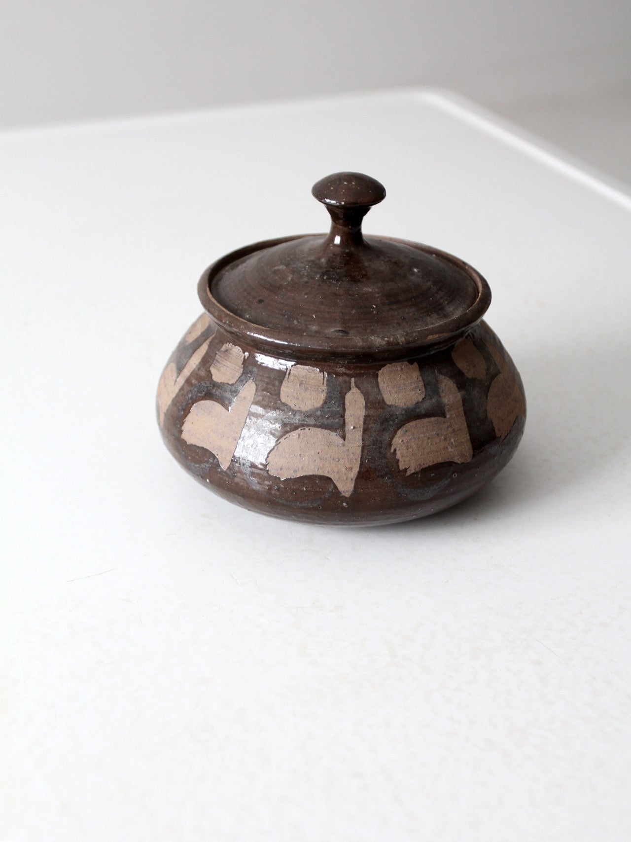 vintage studio pottery jar