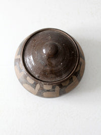 vintage studio pottery jar