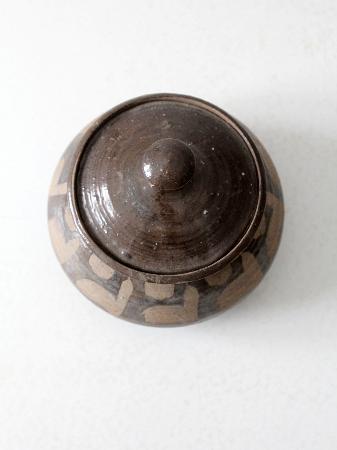 vintage studio pottery jar