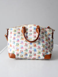 vintage Dooney & Bourke rainbow DB 1975 satchel bag