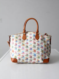 vintage Dooney & Bourke rainbow DB 1975 satchel bag