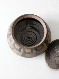 vintage studio pottery jar