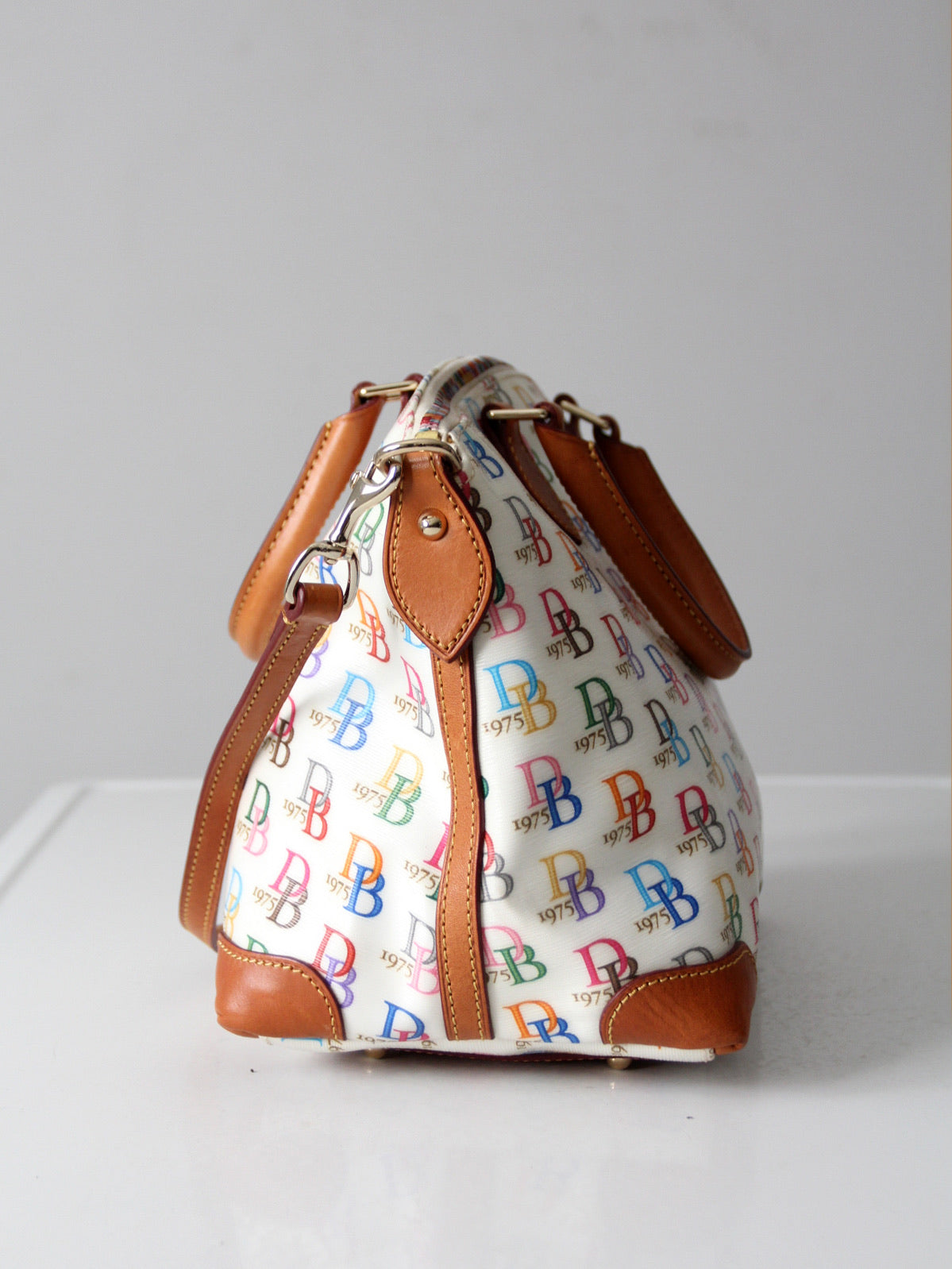 vintage Dooney & Bourke rainbow DB 1975 satchel bag