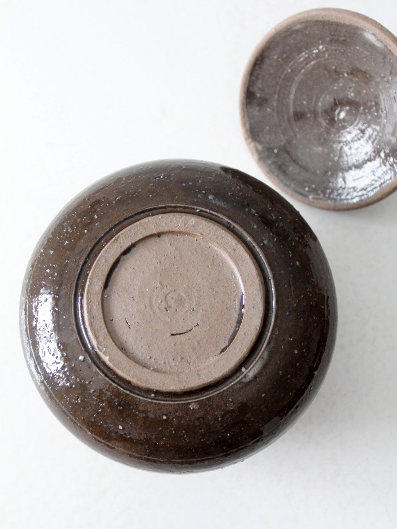 vintage studio pottery jar