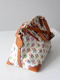 vintage Dooney & Bourke rainbow DB 1975 satchel bag