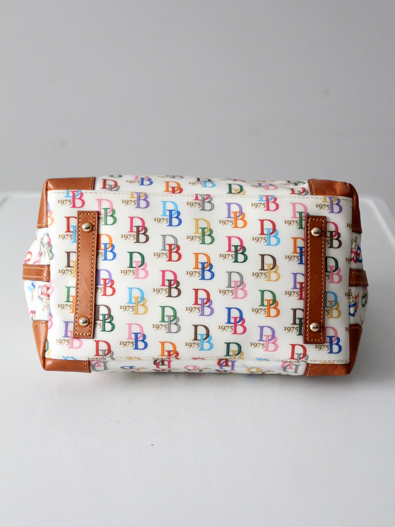 vintage Dooney & Bourke rainbow DB 1975 satchel bag