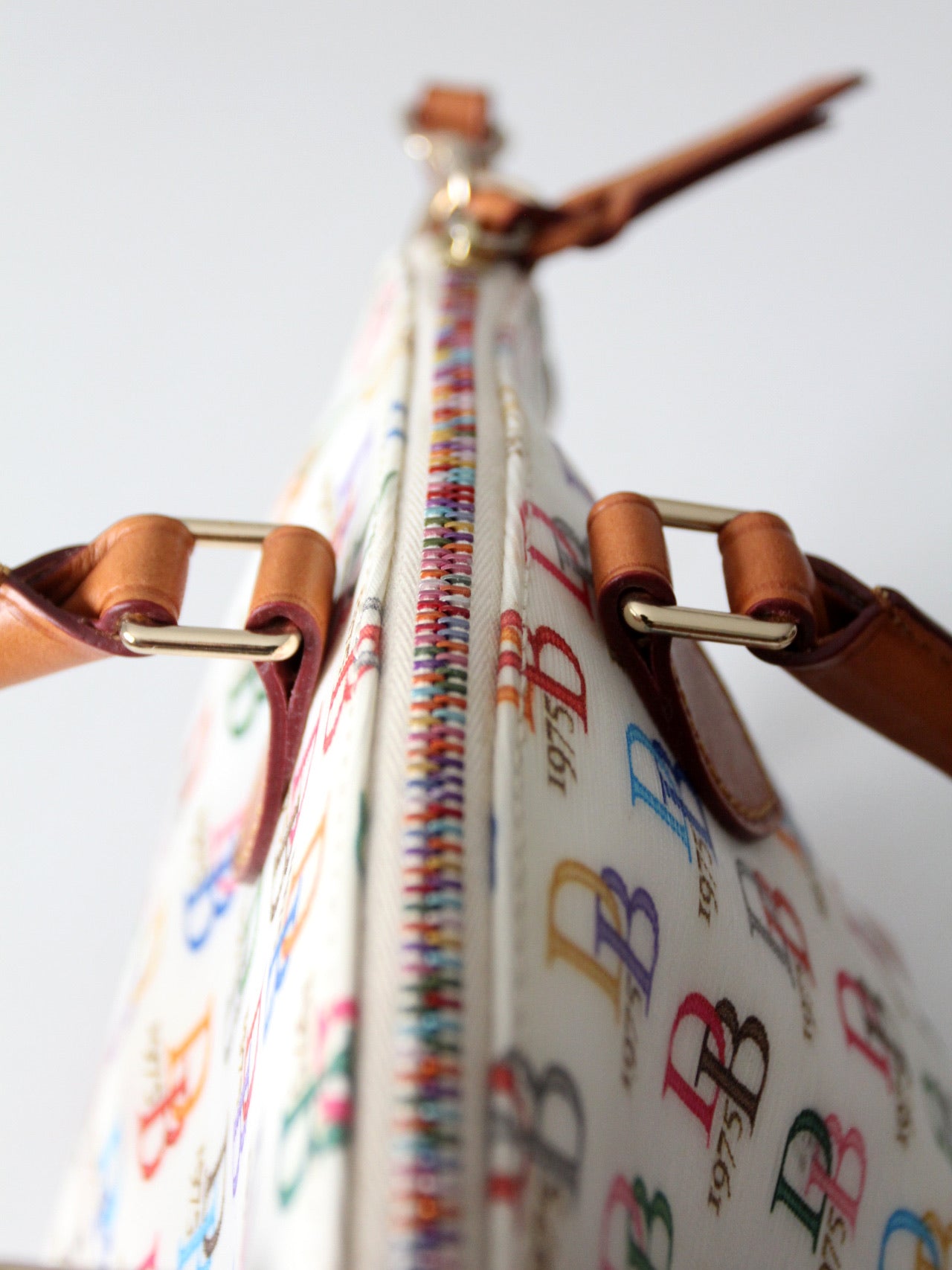 vintage Dooney & Bourke rainbow DB 1975 satchel bag