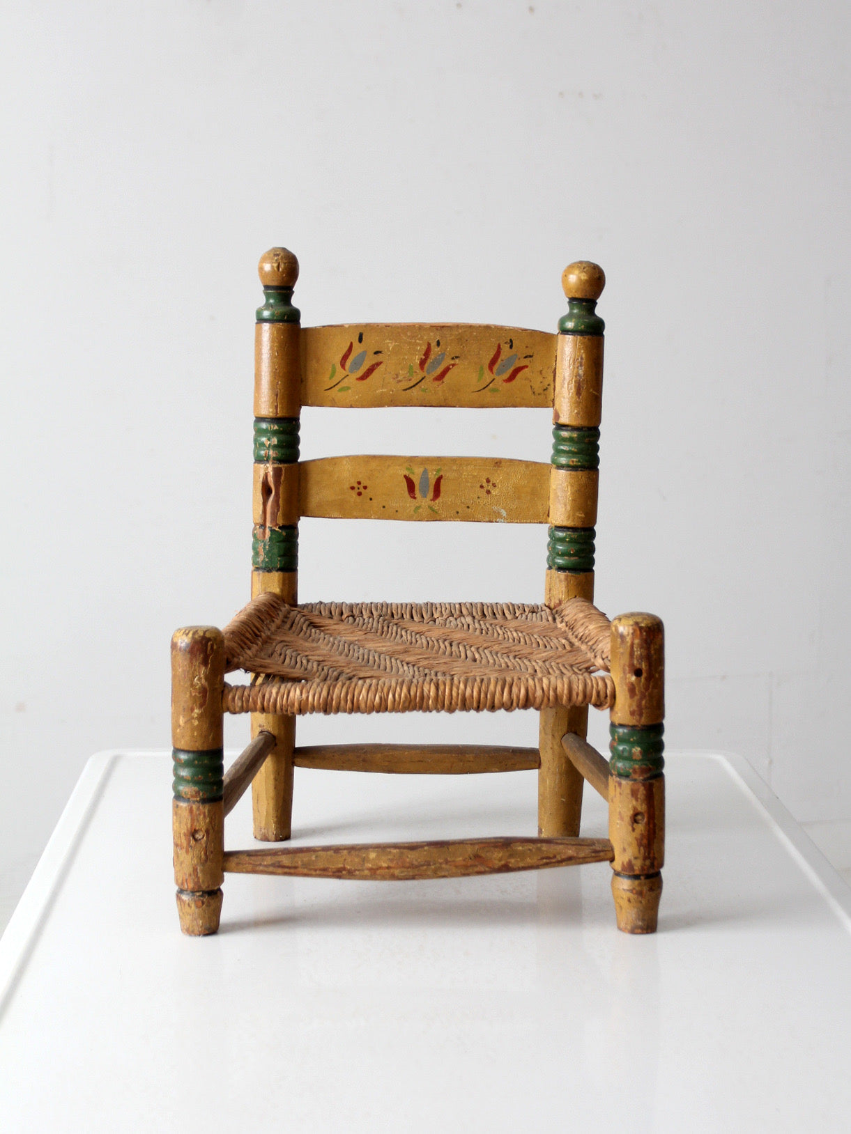 vintage Mexican folk art children's chair