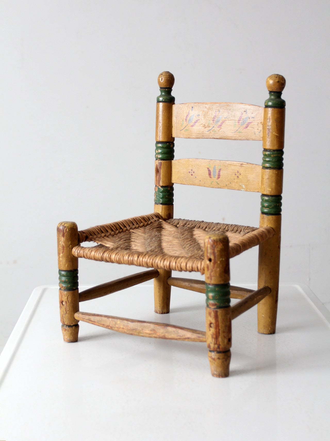 vintage Mexican folk art children's chair