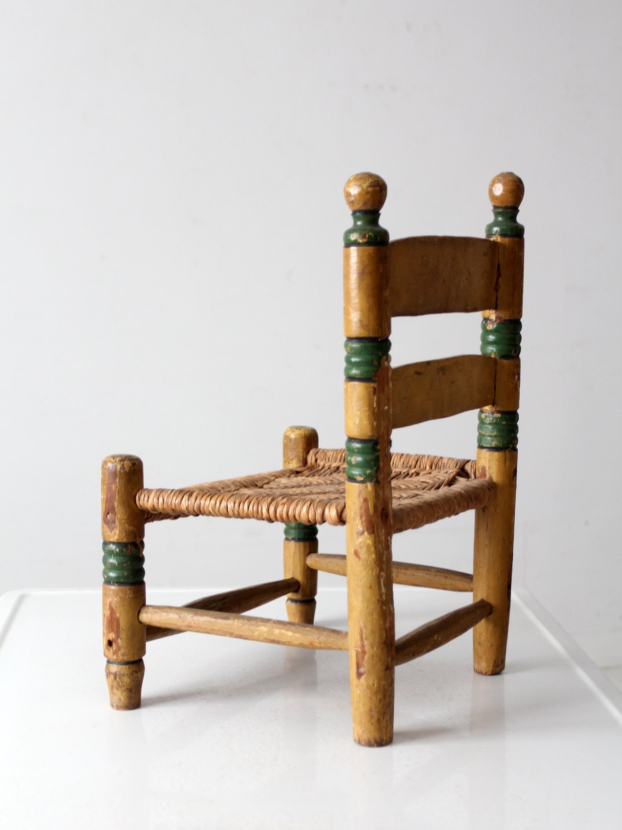 vintage Mexican folk art children's chair