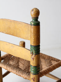 vintage Mexican folk art children's chair