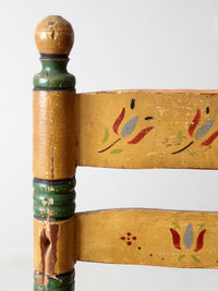 vintage Mexican folk art children's chair