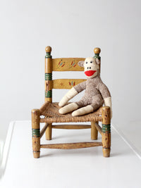 vintage Mexican folk art children's chair