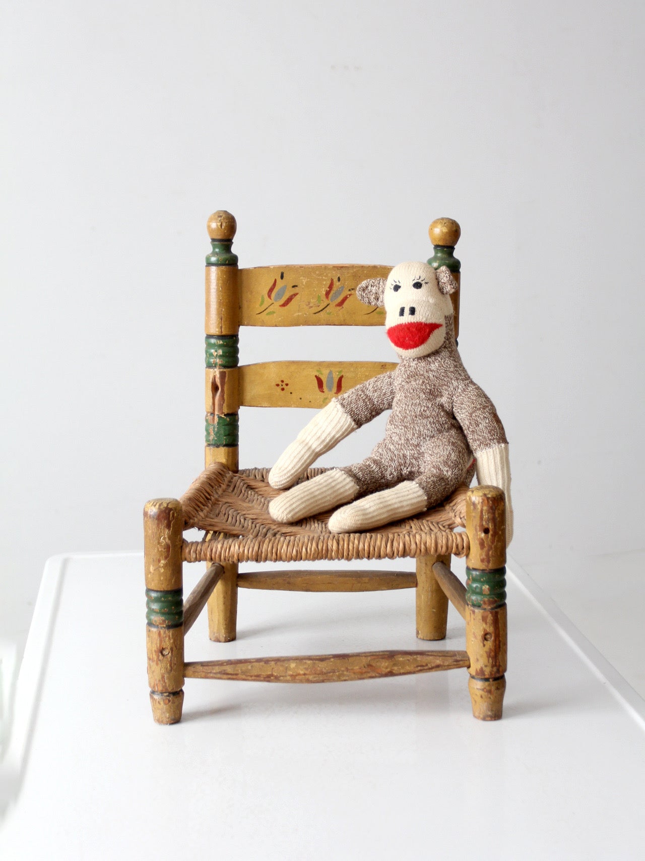 vintage Mexican folk art children's chair