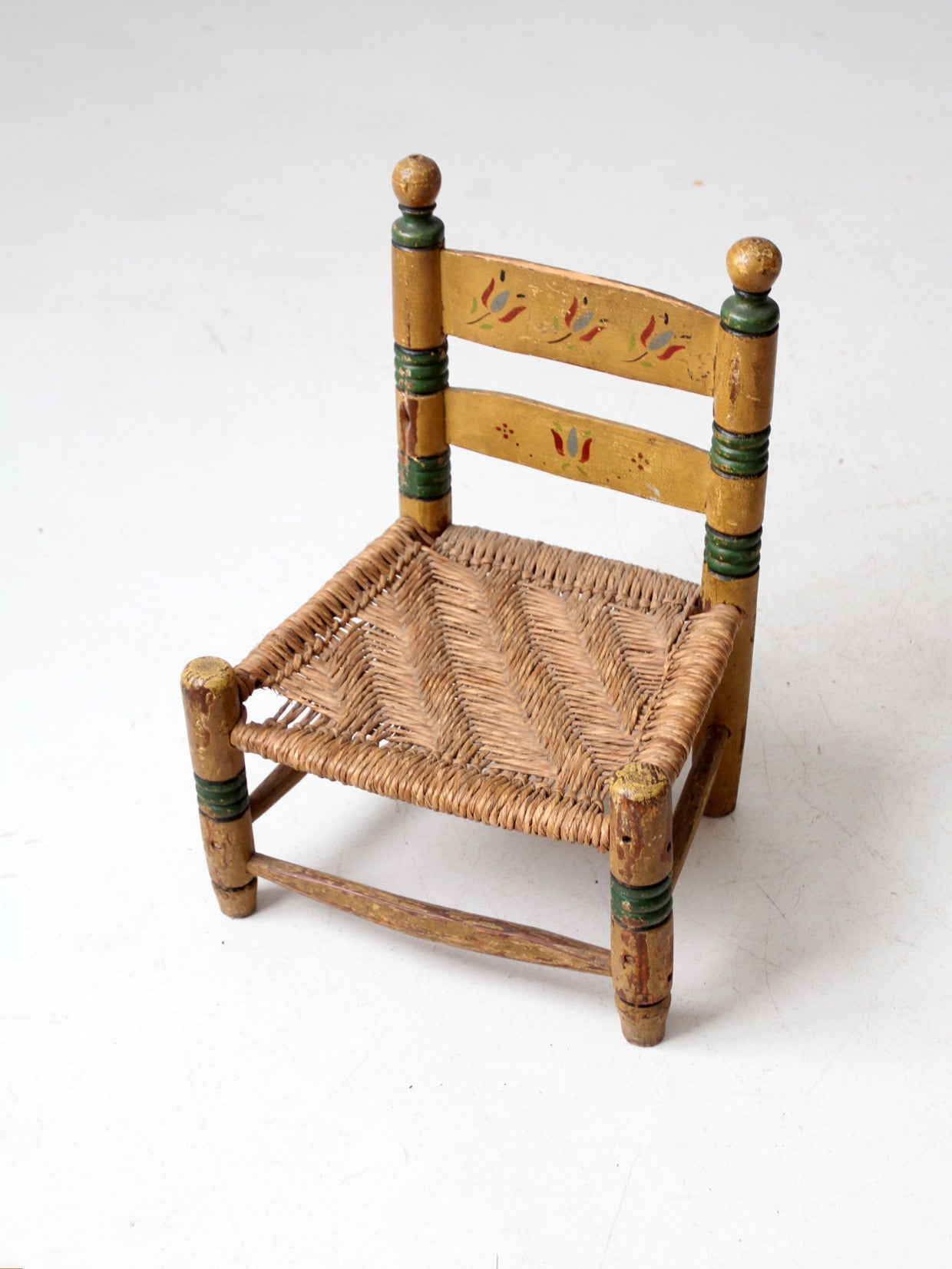 vintage Mexican folk art children's chair