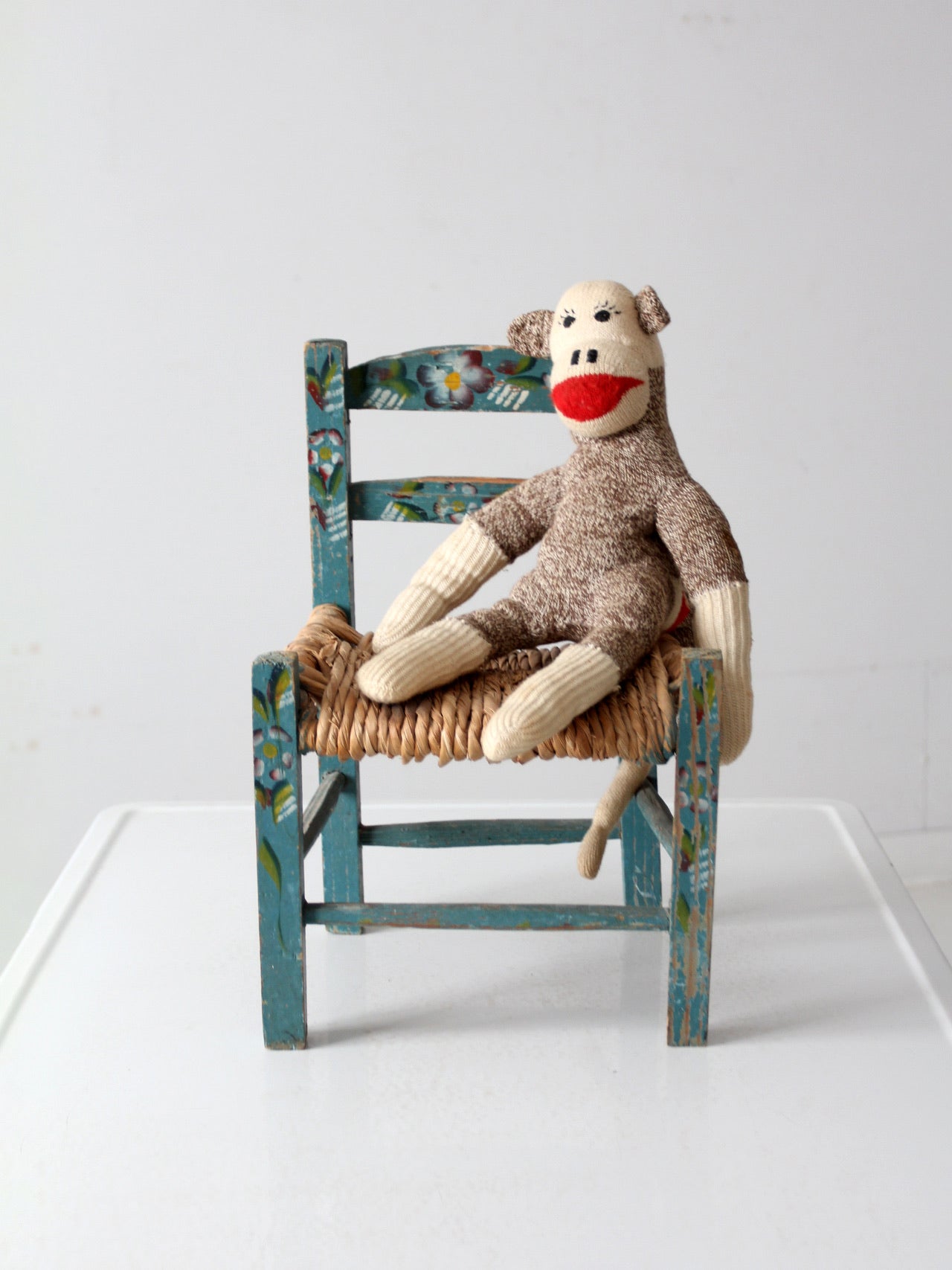 vintage Mexican folk art children's chair