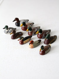 vintage hand painted cast iron duck collection