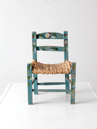 vintage Mexican folk art children's chair