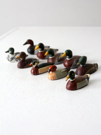 vintage hand painted cast iron duck collection