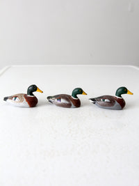 vintage hand painted cast iron duck collection